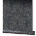 non-woven tapet sort brun ornamental til stue soveværelse kontor marburg tapet