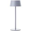 Tischleuchte Outy, grau, 12,5 x 30 cm, Metall Outdoor Tischleuchte
