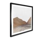 Póster Line Art Montañas y Desierto | Arte Minimal - Alma - Cuadrado