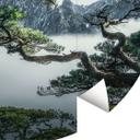 Fototapet fyrreskov i Huang Shan-bjergene - NingYun Ye - Round - vliesetapet/selvklæbende non-woven 