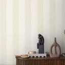 stribetapet hvid beige - non-woven tapetkunst A.S. Création - mat og let tekstureret