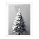Póster del árbol de Navidad cubierto de nieve - Treechild