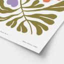 Póster de flores abstractas en estilo retro - Treechild