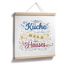 Póster La cocina es el corazón del hogar - luminoso - Cuadrado