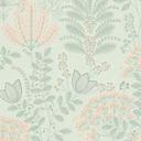 non-woven tapet med retro look blade grå grøn - blomstret tapet blomster