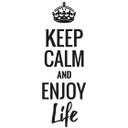 Wallsticker - Keep calm and enjoy life