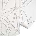 Fototapet - Rundt 1X Studio - Line Art Floral - vliesetapet/selvklæbende non-woven tapet