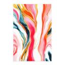 Póster de tela jaspeada de colores abstractos - Gokhale