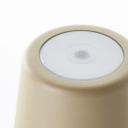 Tischleuchte Cosy, braun, 10 x 37 cm, Metall Beige Tischleuchte Outdoor