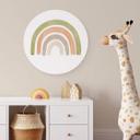 Tableau en alu-Dibond Nouveauprints - Arc-en-ciel aquarelle - Rond