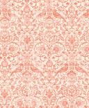 Ikke-vævet tapet fugle, blomster blomster natur i beige