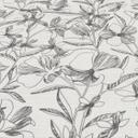 Papel pintado no tejido, papel pintado motivo floral La Terrasse gris