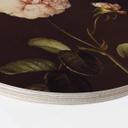 Cuadro de madera Dietzsch - Rosa de vinagre con abejorro - Redondo