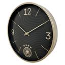Fußball Wanduhr DFB - Schwarz-gold Ø30 cm