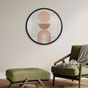 Póster Equilibrio abstracto - Arcos y círculos retro - Costa - Redondo