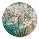 Tableau sur verre  Delgado - Pissenlit scintillant - Rond