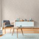 Blomstret tapet med ranker creme beige - Ikke-vævet tapet diskret struktureret romantisk