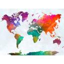 non-woven tapet GlobalMapDesignwalls i farverige og grå