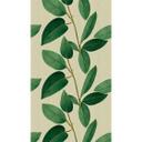 Fototapet med store blade i grønne toner - plantemotiv - moderne non-woven tapet