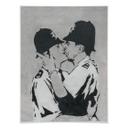 Plakat - Banksy - Kissing Policemen