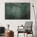 Acrylglas foto bos magie in de ochtendnevel groen - Ms Tiff