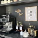 Decoración en madera - Letras 3D para la cocina - Barra de café - MDF naturaleza