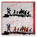 Canvasbillede, Banksy pisken