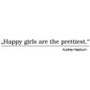 Wallsticker - Happy girls are the prettiest 2