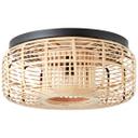 Deckenleuchte Elma, braun, 45 x 19,5 cm, Bambus Innenleuchte
