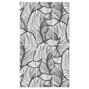 Separador de ambientes, biombo, pantalla de privacidad colgante Floral Line Art - hojas