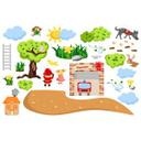 Sticker mural - Set de pompiers