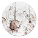 Tableau en alu-Dibond Kvilis - Amis des animaux - Rond
