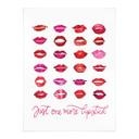Póster Labios rojos - Blursbyai - Una barra de labios más