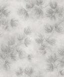 Papel pintado no tejido flores, hormigón naturaleza floral mate en gris 