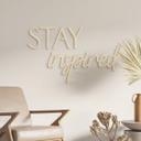Decoración de madera letras 3D STAY inspired - Poplar