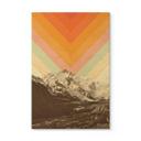 Cuadro de madera naturaleza - Paisaje retro de montaña - Bodart
