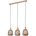 Pendelleuchte Thore, kupfer, 120 x 85 cm, Metall 3-flammig