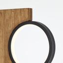 Stehleuchte Elena, braun, 140,4 x 31,2 cm, Holz LED-Stehleuchte, dimmbar