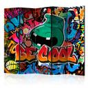 Rumdeler - Graffiti - Be cool , 5-delt - 225x172 cm