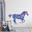 Sticker mural Polygone Galaxie Mustang