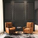 papel pintado 3D salón gris antracita - papel pintado tejido-no tejido de diseño moderno