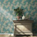 Rasch non-woven tapet, tapetdesign Indian Style opalgrøn lys