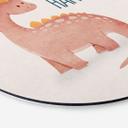 Vægcirkel Dino Be Happy - Brachiosaurus - Tunaboylu – print på aluminium (Alu-Dibond)