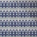 Azulejos Adhesivos Flores de Savar - Azul y blanco - Lote de 12