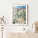 Póster Monet - El jardín de Monet en Vétheuil