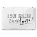 Stænkplade - The secret ingredient is always love