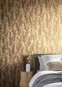 blomstertapet naturlig opulens guld
