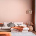 Papel pintado unicolor con diseño texturizado rosa anaranjado - papel pintado