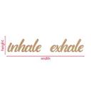 MDF-dekoration inhale exhale