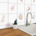Azulejos Adhesivos acuarela hojas - lote de 12